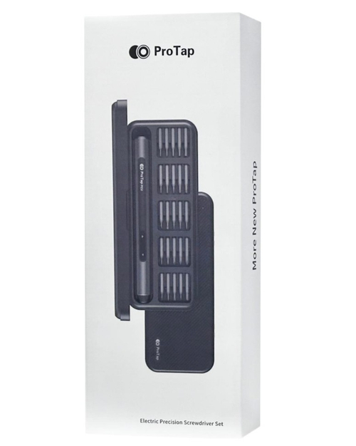 Отвертка электрическая умная ProTap Electric Precisoon Screwdriver Set PRTPES1 (25 бит) черная