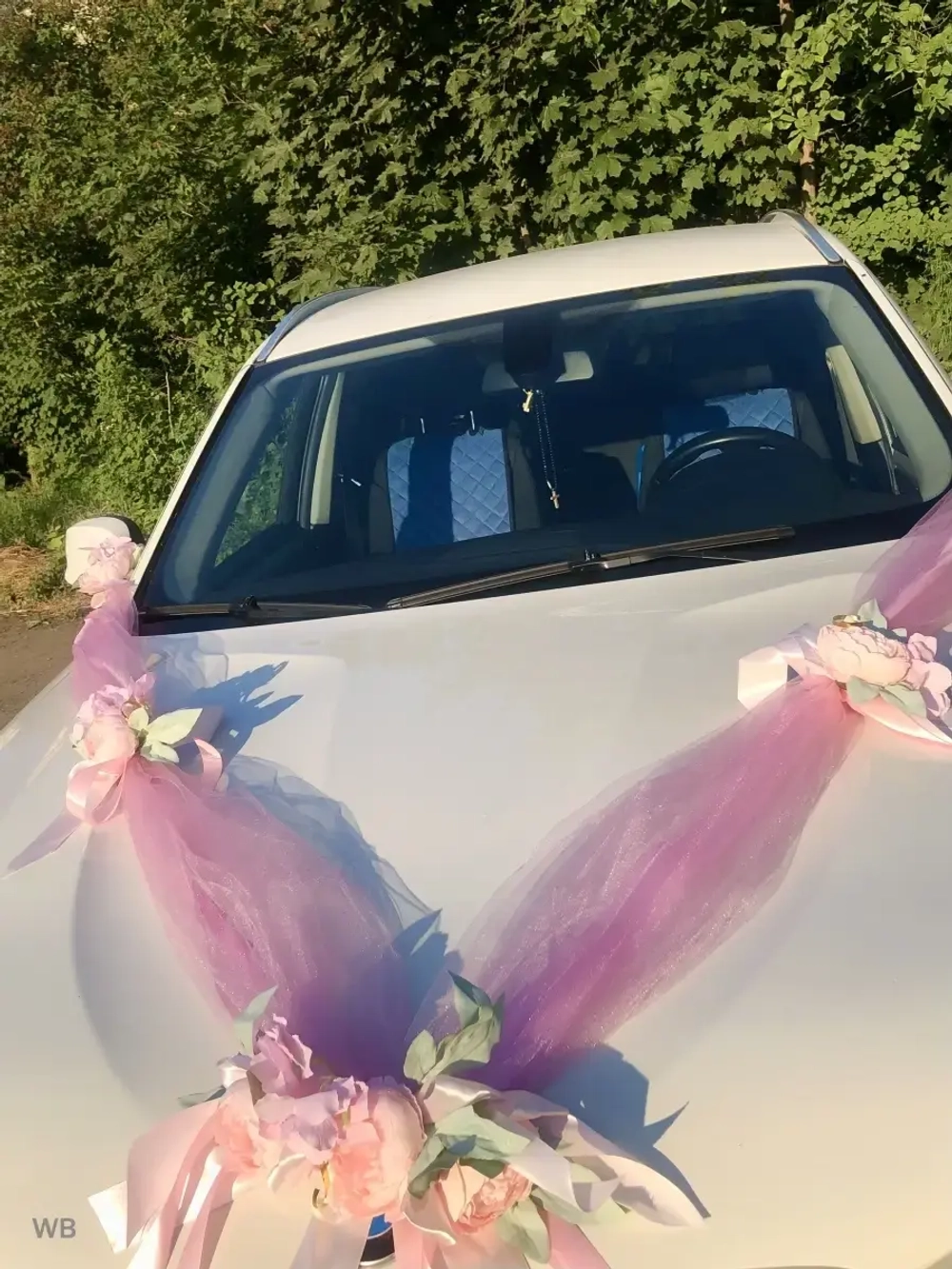 Лента на свадебный автомобиль