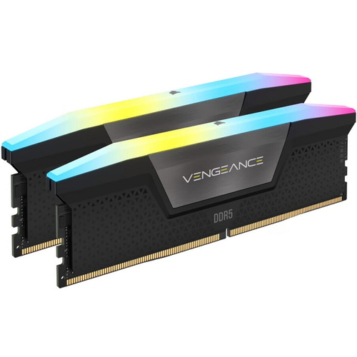 Модуль памяти DIMM DDR5 32Gb, 6000Mhz, 2x16Gb, Corsair Venegance RGB, Black (CMH32GX5M2B6000Z30K)