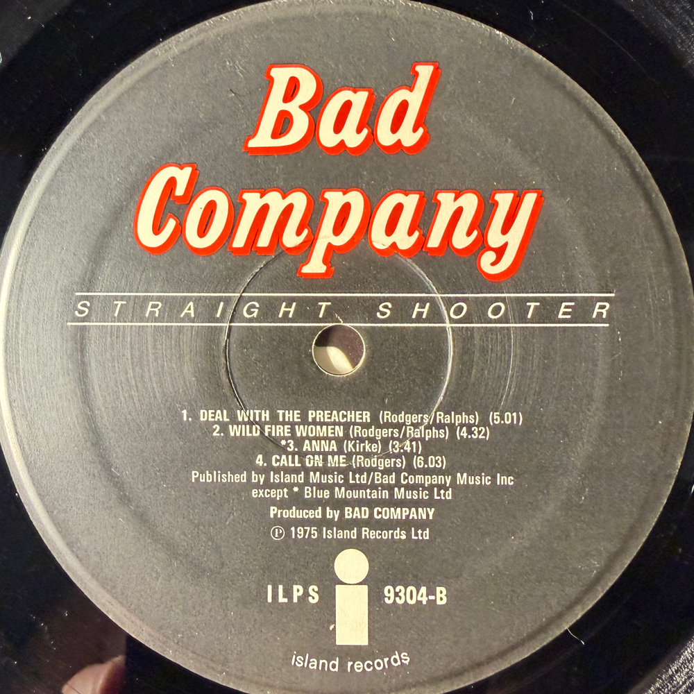 Bad Company - Straight Shooter (Англия 1975г.)