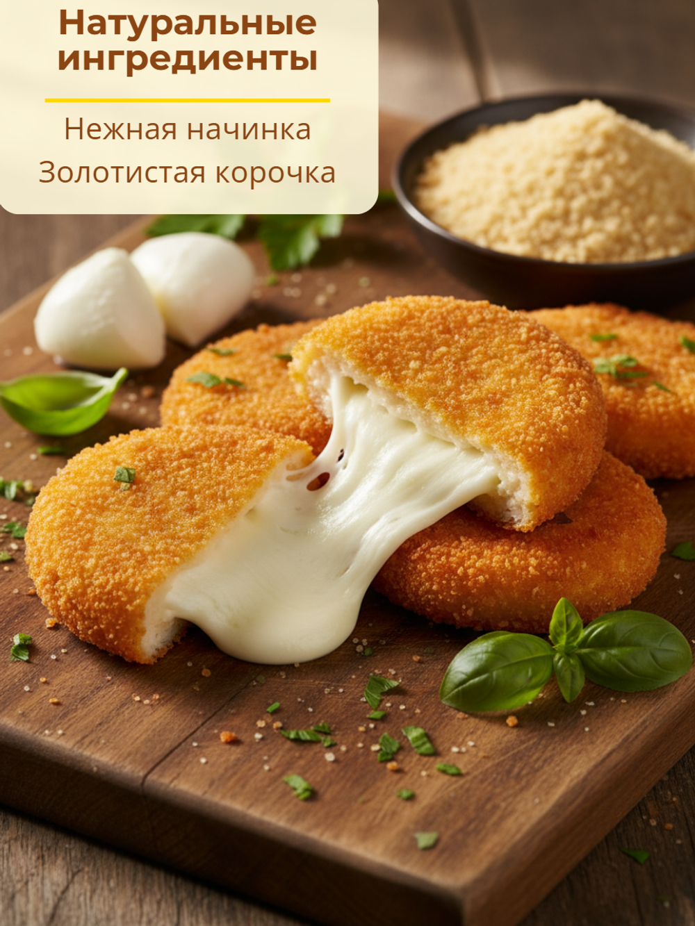 Котлета с сыром Моцарелла Оригинальная "Chizio" 1 кг