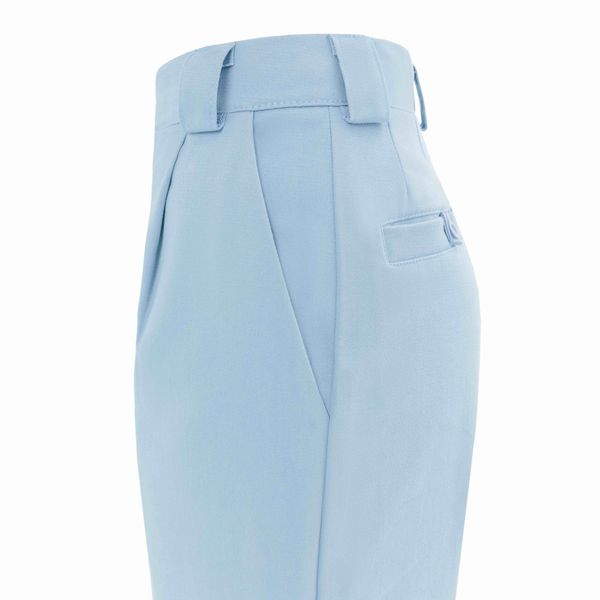 Брюки Classic wide chinos Женские небесно-голубые - фото 7