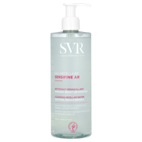 SVR, Sensifine AR, очищающая мицеллярная вода, без отдушек, 400 мл (13,5 жидк. унции)