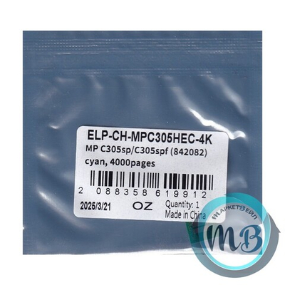 Чип ELP для картриджа Ricoh (842082) MP C305sp/C305spf, Cyan, 4K