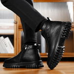 CHENGSHILUOTUO Elderly Insulated Shoes Men"s