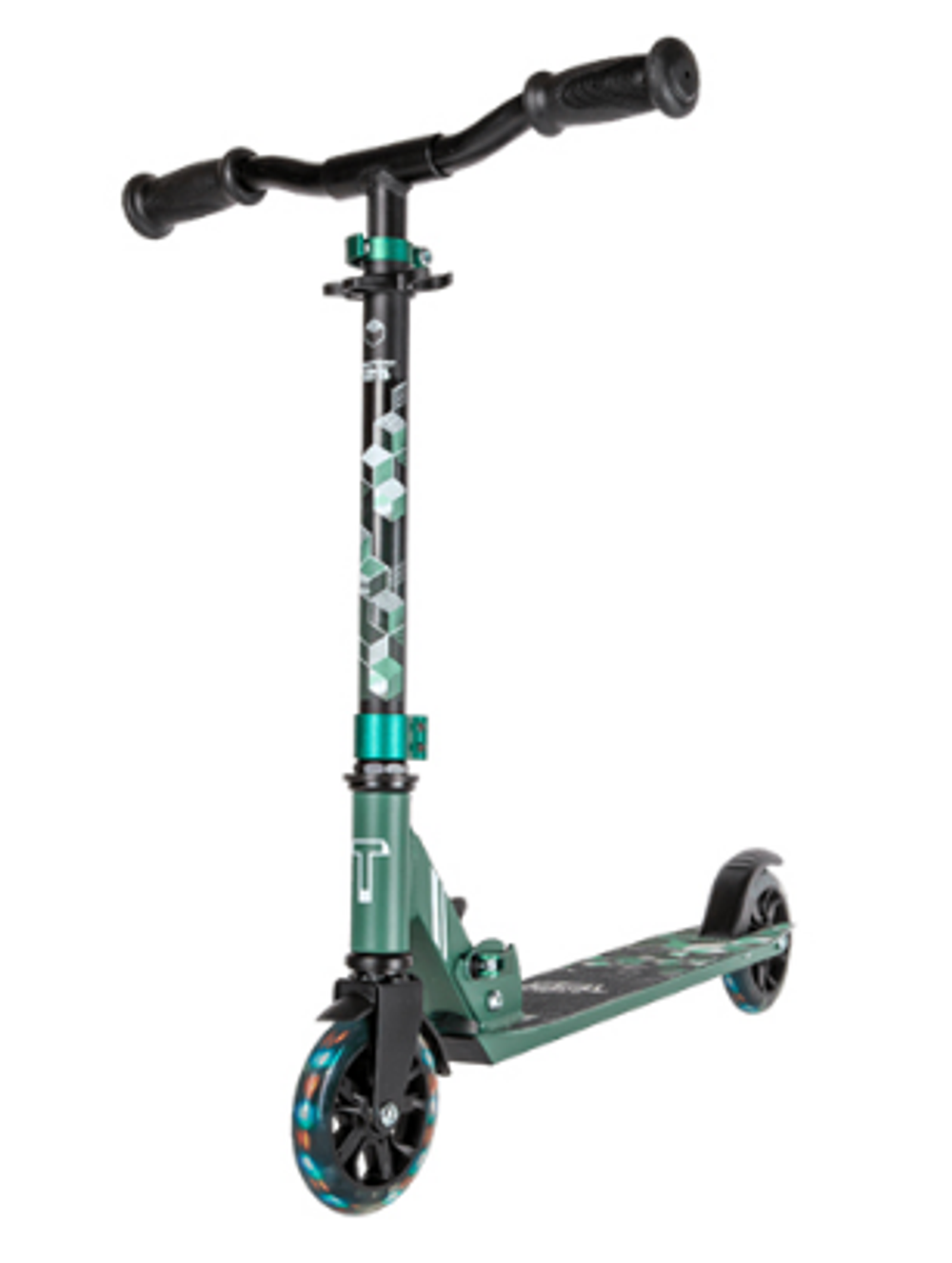 Самокат Тech Тeam COMFORT 125R dark green 1/4 темн.зелёный