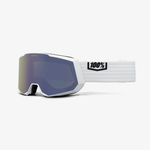 Горнолыжная маска 100% Snowcraft XL / White / Hiper White Mirror Lens / на широкое лицо