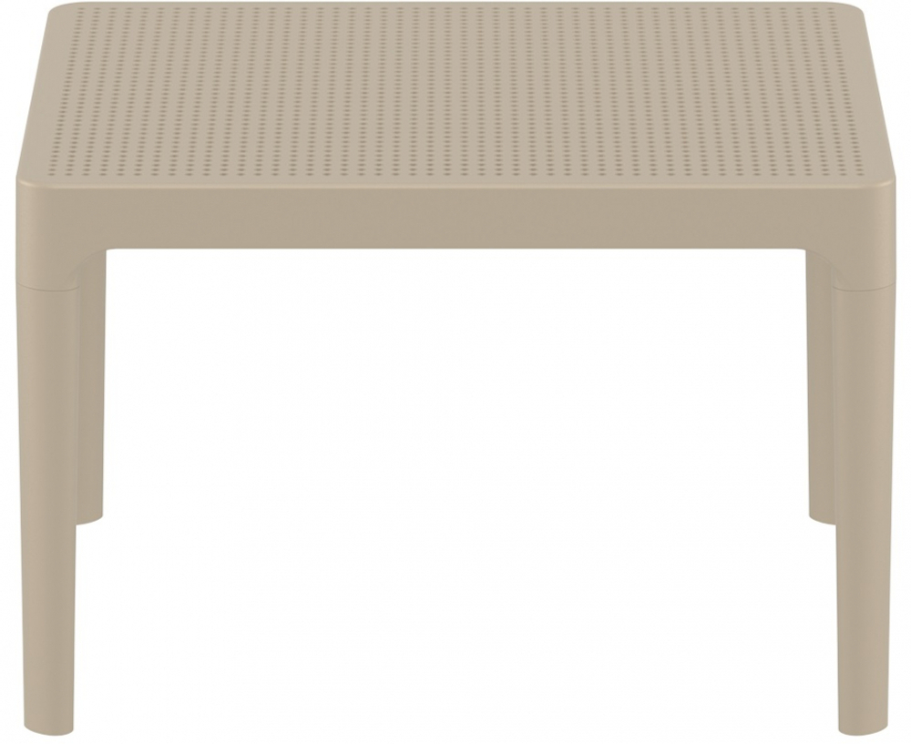 Столик пластиковый журнальный Siesta Contract Sky Side Table, бежевый