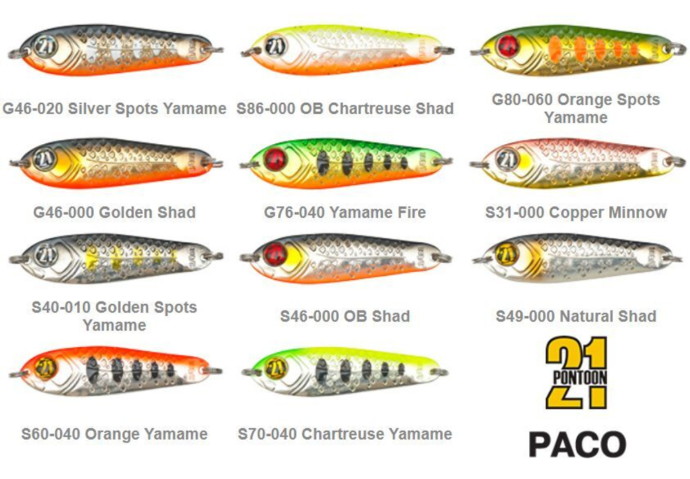 Блесна колеблющаяся Pontoon21 PACO, 1/2oz, G46-020