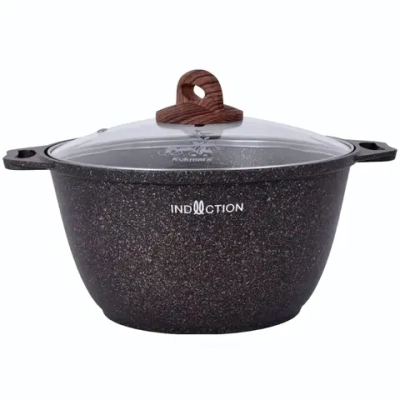Кастрюля 4л «Granit Ultra Induction» (original) со стеклянной крышкой кгои42а