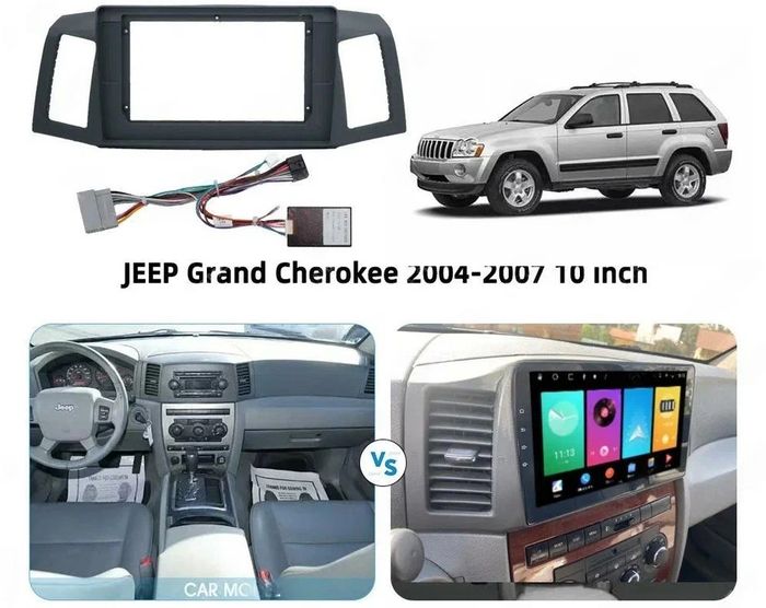 Магнитола для Jeep Grand Cherokee 2004-2007 - Kuberg DUDU7 SF-9253 QLed+2K, Android 13, Быстрейшая, UIS7870 (DUDU7), CarPlay, SIM-слот