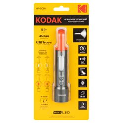 Светодиодный фонарь Kodak MA-5001 ручной аккумуляторный 5W | Kodak
