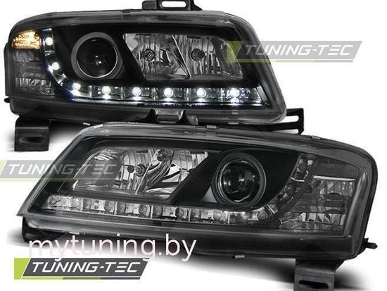 Передние daylight black фары Fiat Stilo 3D
