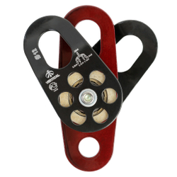 Блок-ролик Вертикаль двойной стальной с подшипником