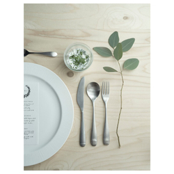 IKEA BEHAGFULL  (ИКЕА БЕХАГФУЛЛ)  -  Набор столовых приборов, 24 предмета, нержавеющая сталь