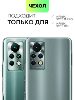 Чехол BROSCORP для Infinix Note 11 Pro;Infinix Note 11S оптом (арт. INF-N11P-HARD-TPU-TRANSPARENT)