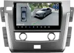 Магнитола для Nissan Patrol Y62 2010-2019 (экран климата внизу) - FarCar BX9-360-9639F2 монитор 9.5" 2K QLED на Android 13, Быстрая, CarPlay, 4G SIM-слот, 4 камеры в комплекте