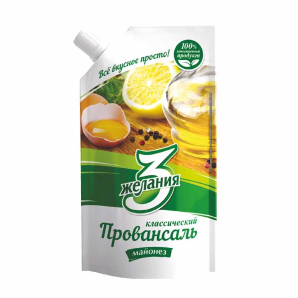 Майонез 3 Желания Провансаль 50,5% 380 гр
