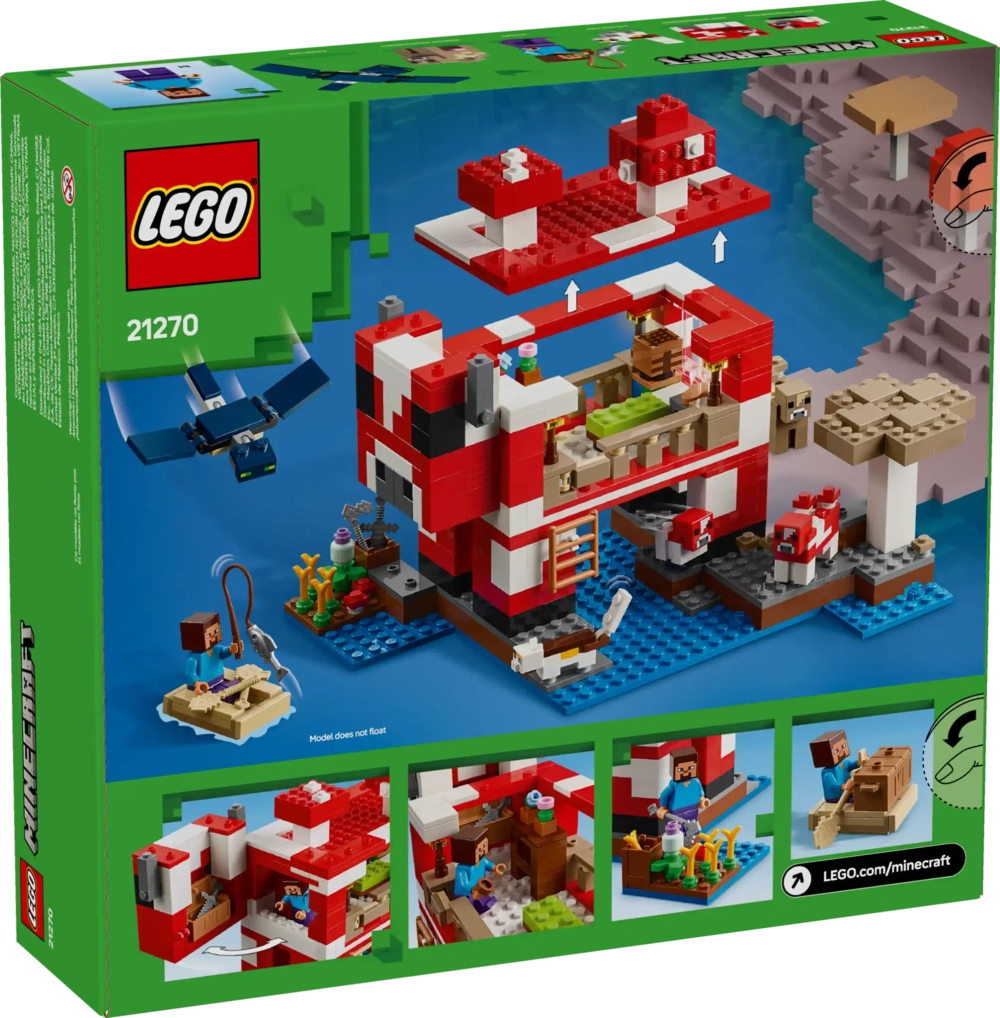 Конструктор LEGO Minecraft 21270 Мухоморный дом