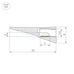 Профиль SL-MINI-SHELF-H8-2000 ANOD OLIVE GREY (Arlight, Алюминий)