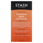 Stash Tea, травяной чай, корица, яблоко и ромашка, без кофеина, 20 чайных пакетиков, 40 г (1,4 унции)