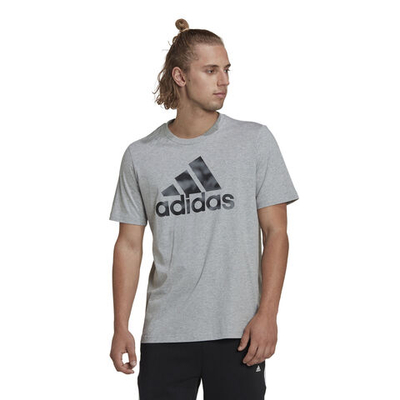 Мужское теннисное поло adidas Camo T-Shirt Men - Grey