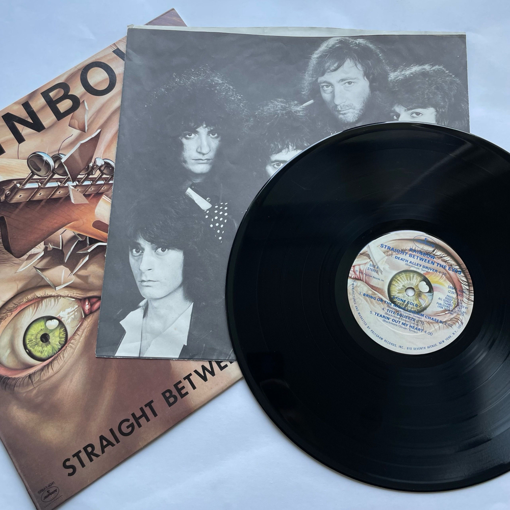 Винтажная виниловая пластинка LP Rainbow Straight Between The Eyes (США 1982)