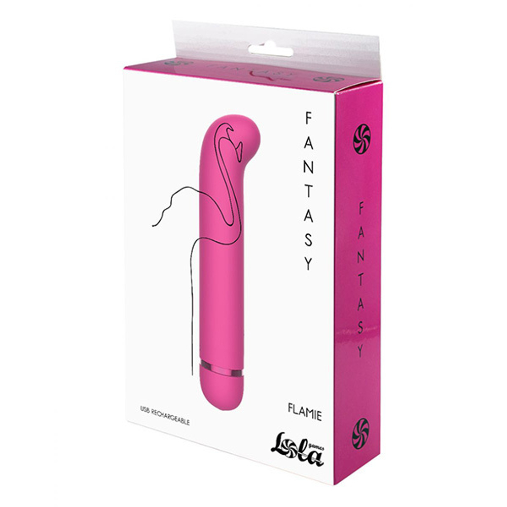 Розовый перезаряжаемый вибратор 18,5см Lola Games Fantasy Flamie 7912-02lola