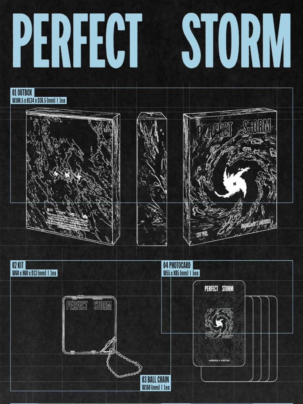 (ПРЕДЗАКАЗ) Альбом TXT - PERFECT STORM 9th Mini Album KiT Version