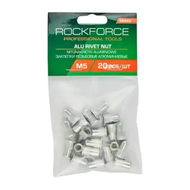 Заклепки резьбовые алюминиевые М5 (20шт./к-т) RockFORCE RF-36453