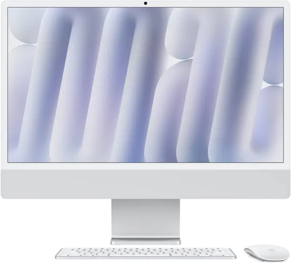 Моноблок Apple iMac 4.5K 24 (M4 10-Core, GPU 10-Core, 16GB, 256GB) (Серебристый | Silver) (2024)