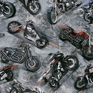 Микровелюр Bikers / Байкерс 001