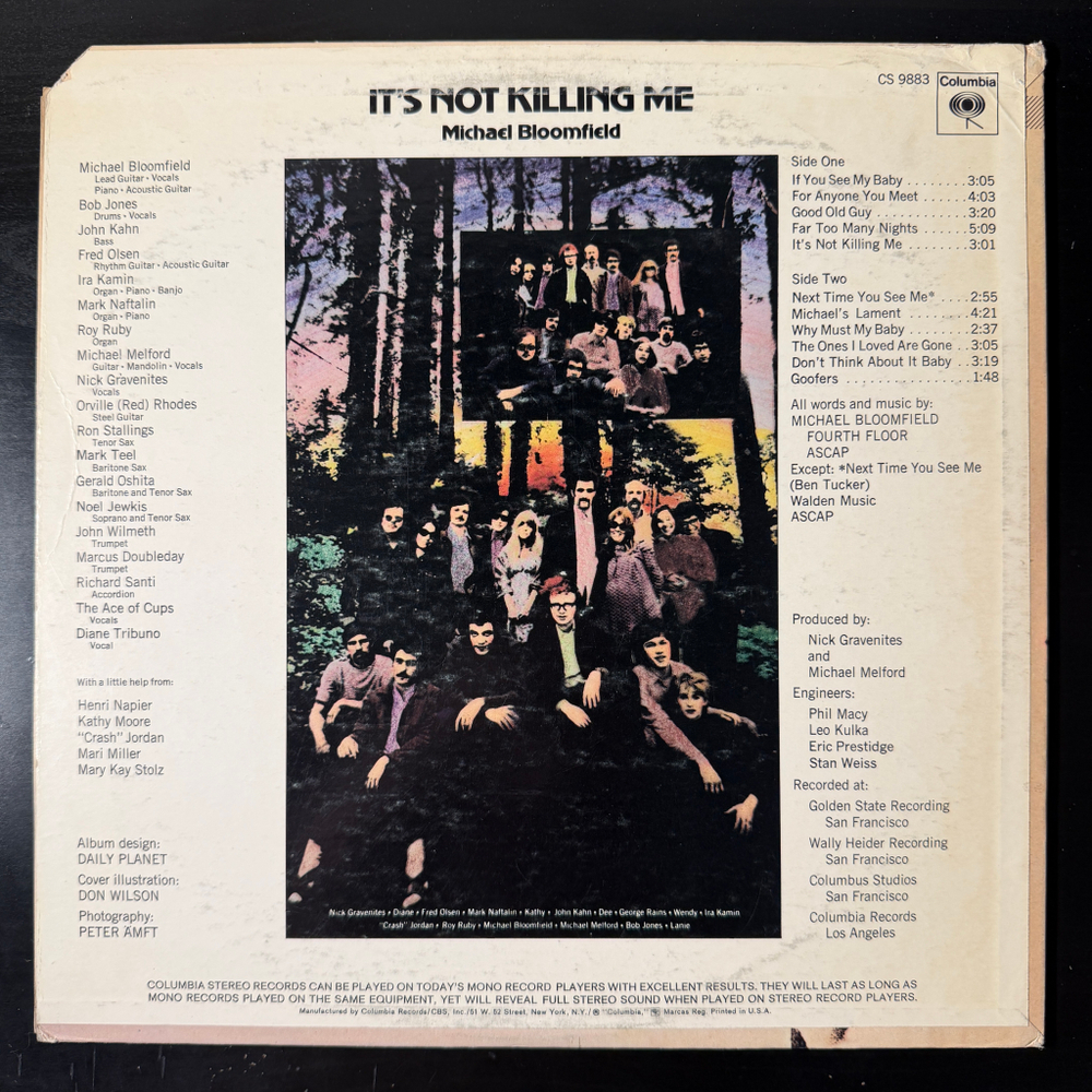Michael Bloomfield ‎– It's Not Killing Me (США 1969г.)