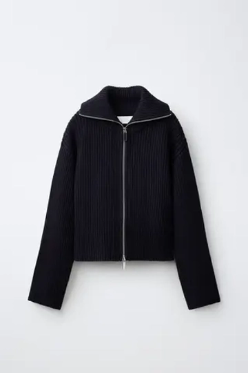 ZARA КАРДИГАН В РУБЧИК, МОРСКОЙ СИНИЙ