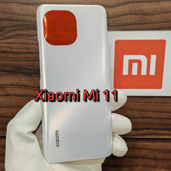 Крышка для Xiaomi Mi 11 - оригинальная задняя стеклянная панель (Белого цвета)