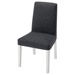 IKEA BERGMUND  (ИКЕА БЕРГМУНД)  -  Чехол на стул - Гуннаред тёмно-серый