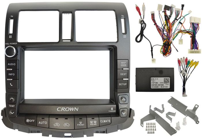 Магнитола для Toyota Crown / Crown Majesta S200 2008-2012 (цветной ШГУ) - Teyes CC3 монитор 9" QLED на Android 10, Быстрая, CarPlay, 4G SIM-слот