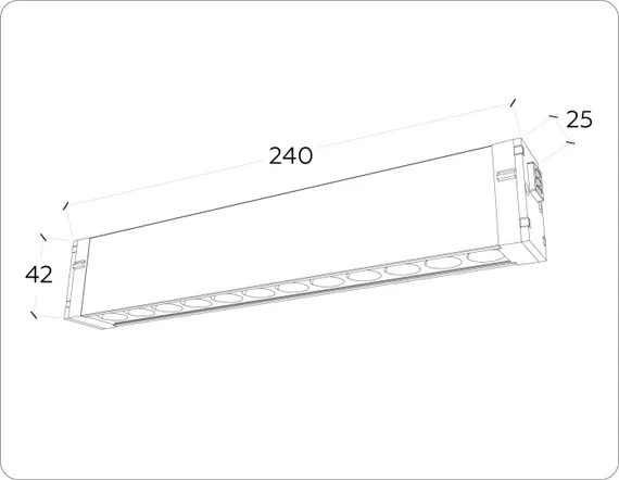 Трековый светильник TRACK SYSTEM GL1302 Ambrella
