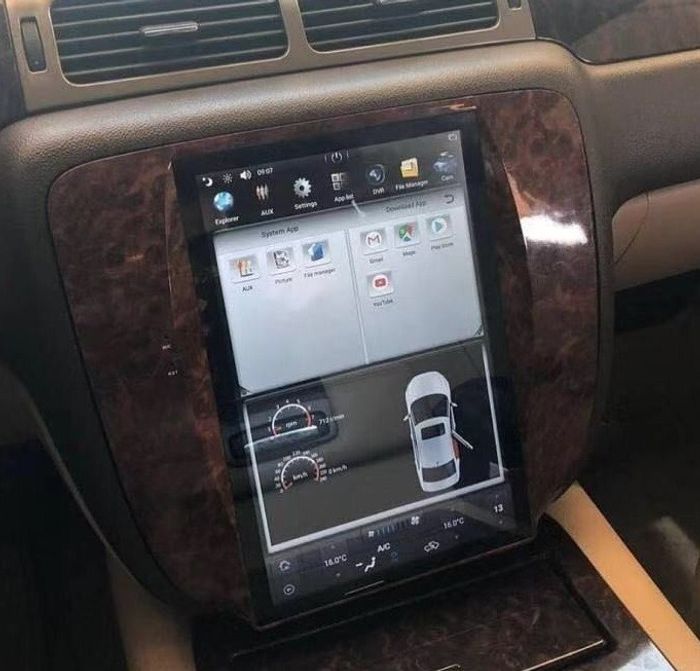 Магнитола для Chevrolet Tahoe 2006-2014 - Kuberg NH-1203 ("Тесла-Стиль") на Android 9, и