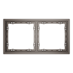 Рамка пластиковая на 2 пост, (капучино) Voltum S70 VLS100214
