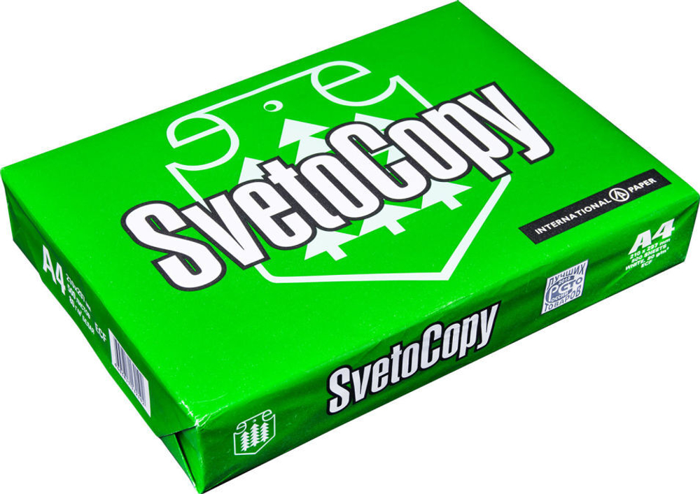 Бумага А4 SVETOCOPY 500 л 80 г/м Класс С