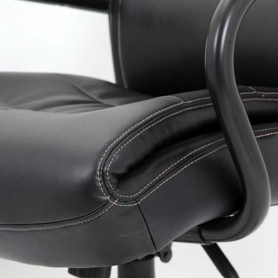 Кресло офисное BRABIX PREMIUM "Heavy Duty HD-004", НАГРУЗКА до 200 кг, экокожа, черное, 531942