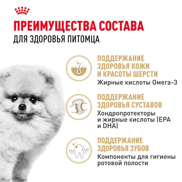 Сухой корм Royal Canin Pomeranian Adult для взрослых собак породы Померанский Шпиц