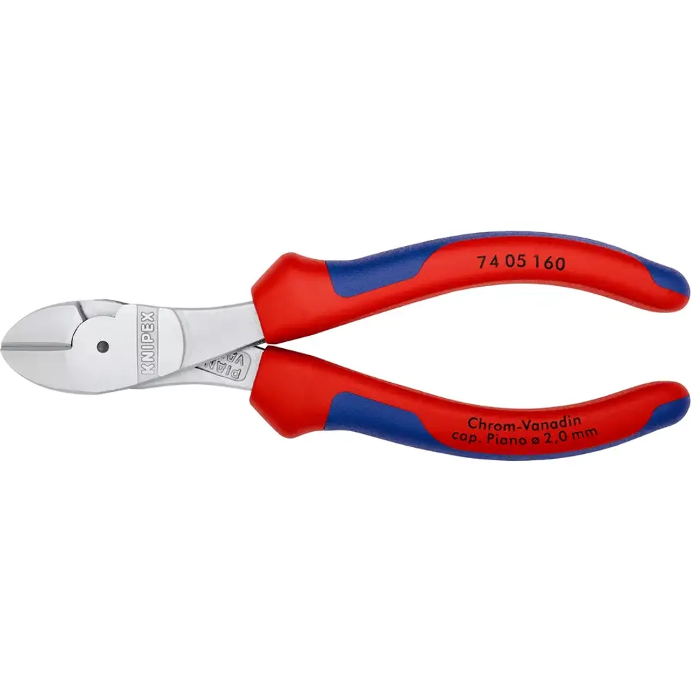 Кусачки боковые особой мощности хромированные 160 мм Knipex 74 05 160