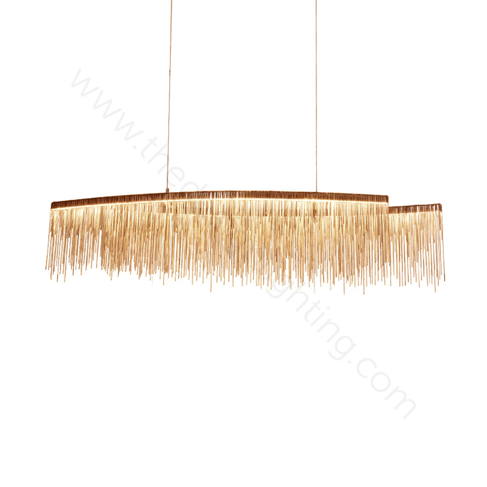 Pendant design lamp Waterfall  L120 (Rose gold)