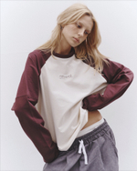 LS T-Shirt Raglan Duo Catawba Grape