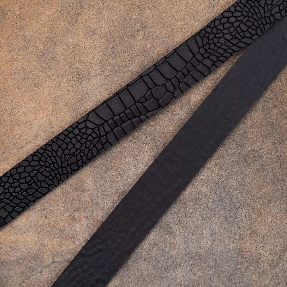 Ременная заготовка Тусон цв. Черный / Tucson Black, толщ. 3,5+ мм