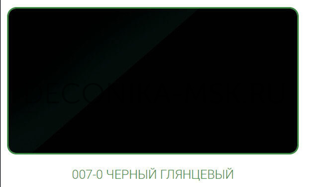 Раскладка для плитки внутренняя DECONIKA 10мм 2.5м Черный глянцевый Д-Пл10-В-007ЧГ