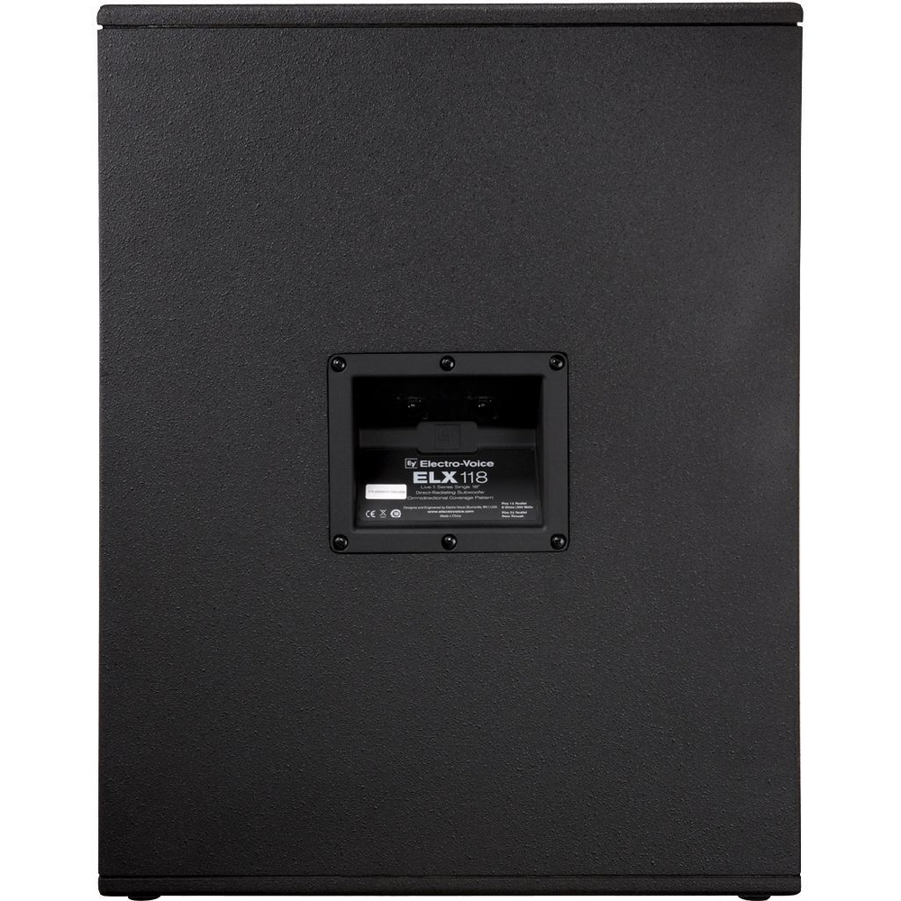 Electro-Voice ELX118 сабвуфер, пассивный, 18'', 8 Ом, макс. SPL 134 дБ (пик), 1600W, 35Гц-200Гц, цвет черный