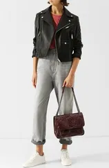 Сумка Saint Laurent Niki Medium бордовый
